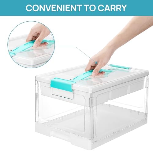 Vtopmart 24 QT Clear Storage Box with Tray & Dividers, 1 Pack–Basic - Image 6