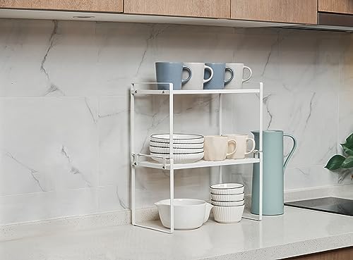 Shantton Cabinet Shelf Organizer, Pantry Shelf Rack, White 16.1x10.6x9.5 - Image 6