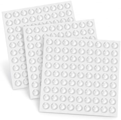 Cabinet Door Bumpers 300PCS Self Adhesive Bumpers Pads 0.4inch Round by Anicco