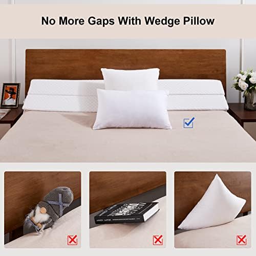 EUHAMS King Bed Wedge Pillow, Mattress Gap Filler for Headboard - Image 2