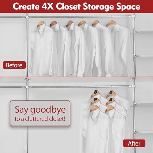 Space Saving Hanger Hooks 50Pcs, Upgrade Heavy Duty Hangers Connector Hooks - Image 2