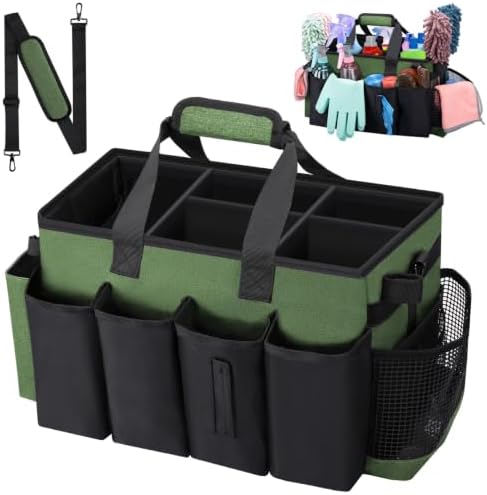 Wearable Large Cleaning Caddy Bag for Housekeepers (Green) by wigojoy