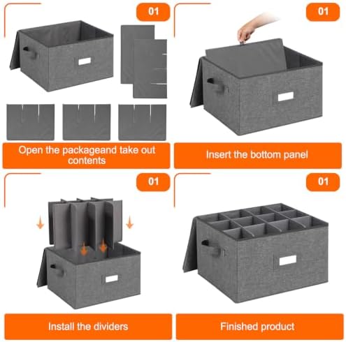Stemware Storage Cases, Wine Glass Storage Box Containers for Crystal - Image 7