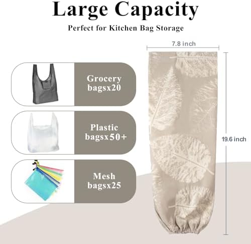 TOGETRUE Plastic Bag Holder, Wall Mount Plastic Bag Organizer Dispenser - Image 3