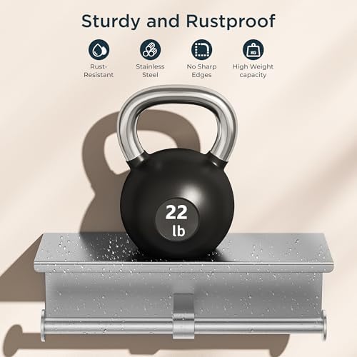 FORIOUS Toilet Paper Holder with Shelf, Commercial Toilet Paper Dispensers - Image 3