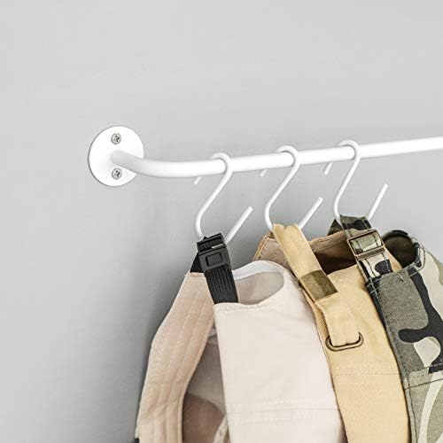 Mkono Hat Organizer Hat Rack for Wall Storage Holder with 20 Hooks Set of 2 - Image 4