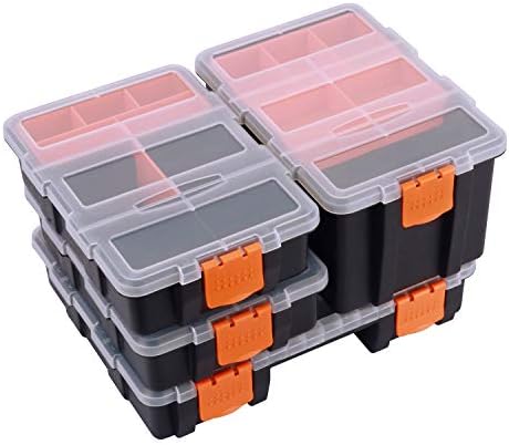 Makitoyo MP009 Hardware & Parts Organizers Versatile and Durable Storage Toolbox, 4PCS Set by MAYOUKO