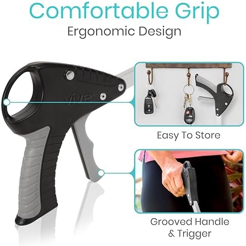 Vive Suction Cup Grabber Reacher 32" (2 Pack) - Elderly Grab It Reaching - Image 5