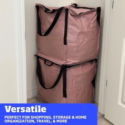 DURASACK 22-Gallon Zipper Top Heavy Duty Storage Tote Bags, Single, Mauve - Image 4