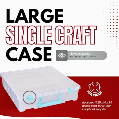 ArtBin Super Satchel 1-Compartment Craft Storage Box, Clear - Image 4