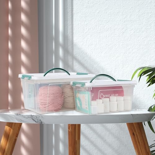 Clear Storage Latch Box/Bin, 2-Pack (14 QT & 7QT) - Image 6
