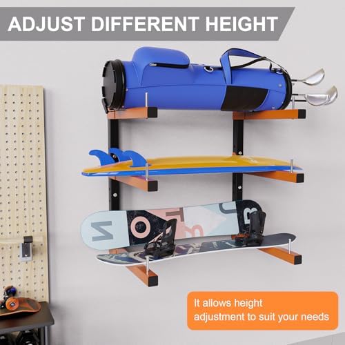 Lumber Storage Rack Wall Mount, Foldable 9-Level Wood Storage Rack - Image 6