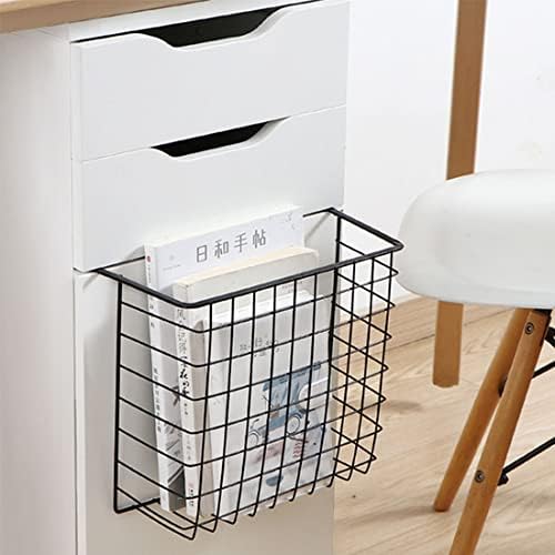 Under Shelf Storage Basket, Hanging Shelf Basket Slides Under Shelves for Storage Metal Under Cabinet Shelf Basket Organizer for Kitchen Pantry Desk Bookshelf (Black Pack of 4) - Image 3