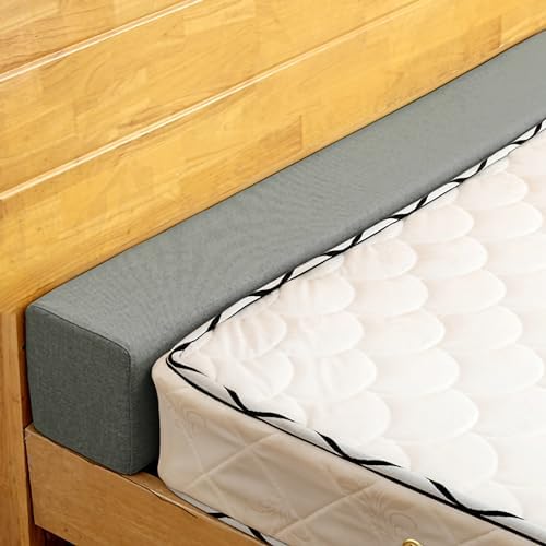 Mattress Extender for Twin/Twin XL/Queen/King Bed, Bed Gap/Space/Crack Filler Between Headboard and Mattress or Wall, High-Density Foam with Removable Cover(Dark Gray-LxWxH-60 * 4 * 8in) by ThinMayHomeProducts