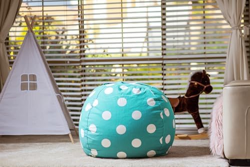 WEKAPO Stuffed Animal Storage Bean Bag Chair Cover for Kids - Image 6