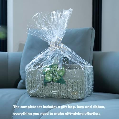 Luxurious Baby Diaper Caddy, Nursery Storage Basket for Newborn Essentials, Travel Baby Basket for Diapers Baby Wipes, Organizer Tote Bag Storage Bin, Baby Shower Gifts(Sage Green) - Image 2