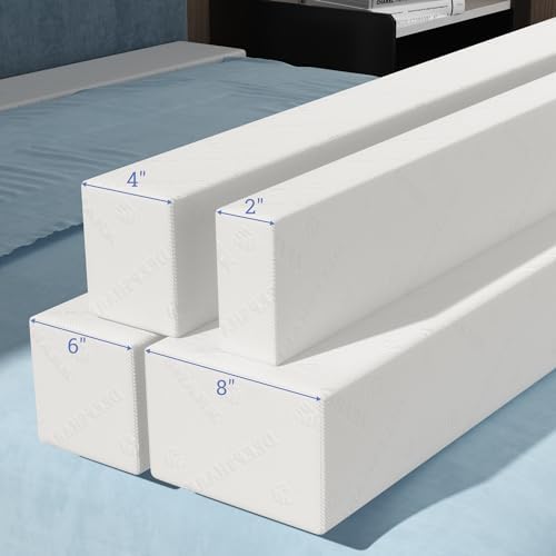 DEEPSHARK Mattress Gap Filler, Bed Gap Filler for Twin, Bed Gap Filler Mattress Extension Filler for Headboard Seams, Bed Space Cracks White(39"×6"×10", Twin/XL) - Image 3