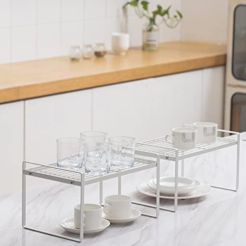 Shantton Cabinet Shelf Organizer, Pantry Shelf Rack, White 13.1x10.6x7.3 - Image 2