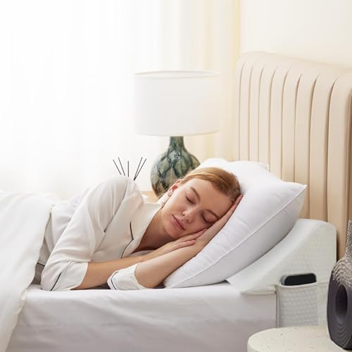 Bedluxe Queen Bed Wedge Pillow for Headboard, Fill The Gap (0-7") - Image 2