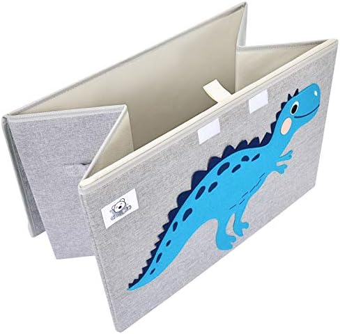 Large Toy Box Storage with Lid, Foldable Fabric Toy Chest Storage for Kids - Image 4