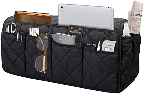 Armchair Caddy for Recliner - Sofa Armrest Organizer with 14 Pockets by Benuomi