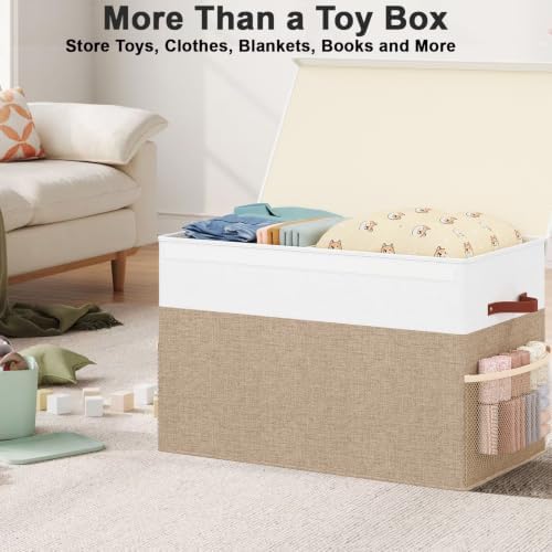 Large Toy Storage Box with Lid, Toy Chest Organizer Bin for Kids - Image 7