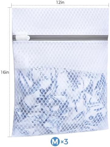 BAGAIL Laundry Bags Mesh Wash Bag for Intimates Lingerie and Delicates,3Pcs(Honeycomb,3M) - Image 2