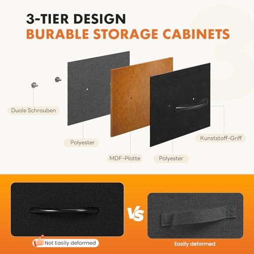 Sweetcrispy 8 Drawer Fabric Dresser, Tall Storage Tower for Bedroom - Image 4
