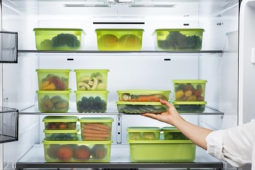 LocknLock Fresh-Block Plastic Food Storage Container | Produce Storage Containers for Fridge | Vegetable & Fruit Storage Containers for Fridge, Storage, Microwave & Dishwasher Safe, 3.2L - Image 4