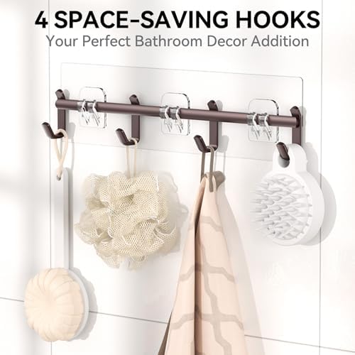 YASONIC Shower Caddy Adhesive, Rustproof Shower Shelves for Inside Shower - Image 4