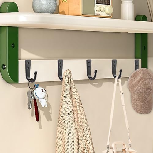 10Pcs Heavy Duty Wall Hooks for Hanging, Large Size Wall Hooks,Coat Hooks, for Backpacks, Coats, Cast Iron Pans and Other Heavy Items (Black Hooks) - Image 6