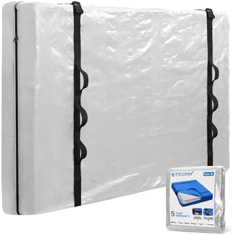 TICONN Mattress Bags for Moving, Heavy Duty Mattress Cover Storage Bag by TICONN
