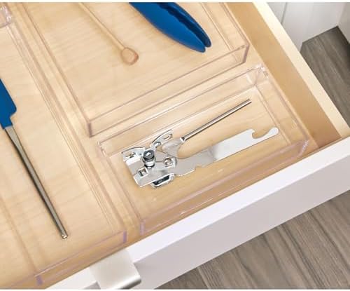 iDesign Stackable Makeup Drawer Organizer, Set of 6, Clear - Image 7