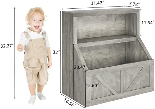 IDEALHOUSE Kids Toy Box for Boys, Kids Toy Chest Storage for Boys & Girls - Image 2