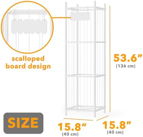 SpaceAid Stuffed Animal Storage Organizer, Wood Animals Zoo Toy Plushies Storage Holder, Large Capacity Plush Toy Cage for Playroom Organization, 15.8" Wide, White - Image 4