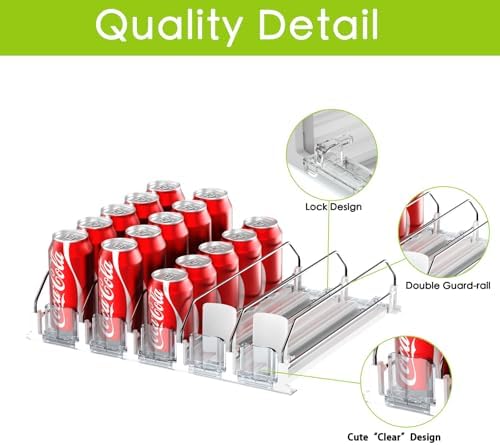 IBORING Drink Organizer for Fridge,Holds up to 25 Cans - Image 5