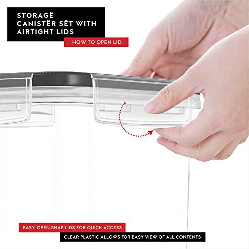 Cereal Containers Storage 2 Pack 135 fl. oz Cereal Dispenser Countertop, Airtight Food Storage Containers for Pantry Organization and Storage, Bpa-free Cereal Storage Container with Marker & Labels - Image 3