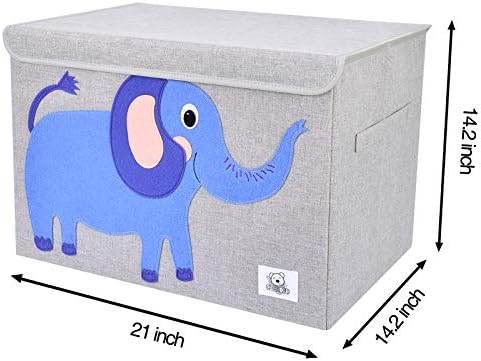 Large Toy Box Storage with Lid, Foldable Fabric Toy Chest Storage for Kids - Image 3