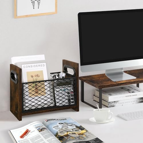 YINMIT Magazine Holder, Small Magazine Rack Floor, Book Storage Basket - Image 2
