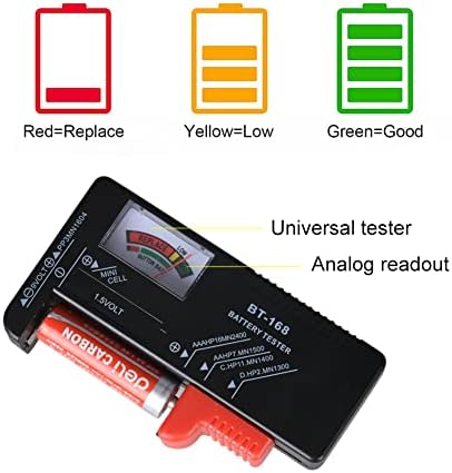Battery Organizer Storage Box with Tester, Battery Vault Case Fireproof Waterproof Explosionproof Holder Box with Tester BT-168 Checker Carrying Case Container Bag Fit for 200+ Batteries AA AAA C D 9V - Image 4