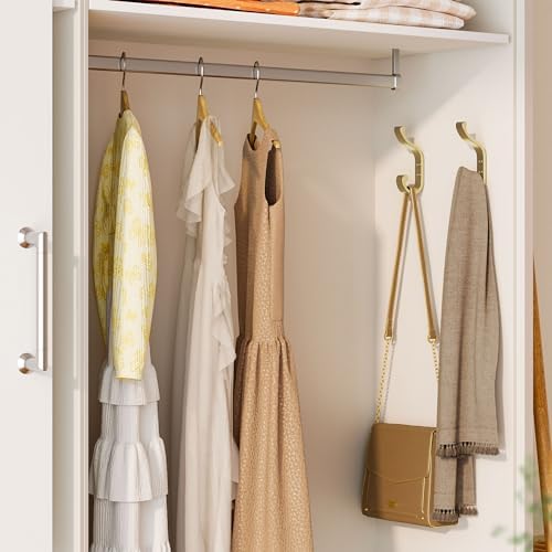 Coat Hooks Wall Mount,Heavy Duty Wall Hooks for Backpack,Towel,Gold 6 Pack - Image 3