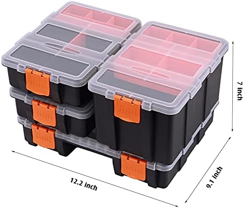Makitoyo MP009 Hardware & Parts Organizers Versatile and Durable Storage Toolbox, 4PCS Set - Image 7
