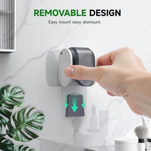4 Pcs Toothbrush Holders Wall Mounted, Single Slot Design, Shower Self Adhesive Wall Mounted Toothbrush Holder with Cover, Waterproof and Dustproof, Suitable for Bathroom, Family, Travel (Grey) - Image 5