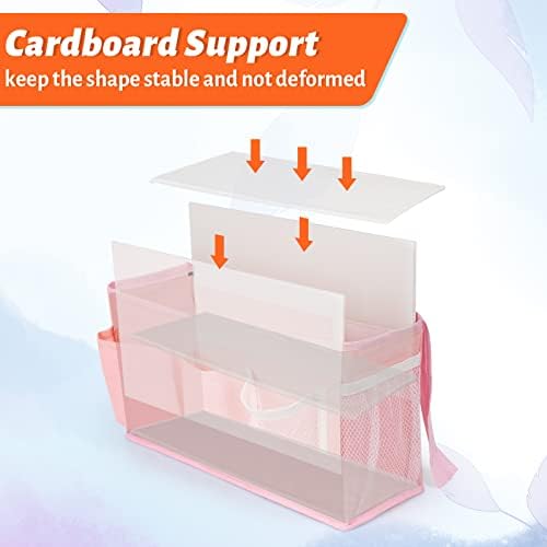 Bedside Caddy, Bedside Storage Bag Hanging Organizer for Bunk Dorm Bed Rail - Image 4