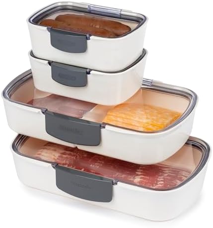ProKeeper 4-Piece Deli Storage Container Set, Airtight Seal and Fresh Lock by ProgressiveInternational