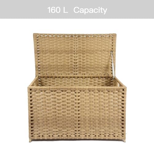 Wicker Storage Trunk, Large Storage Basket with Lid,Rural Natural - Image 7