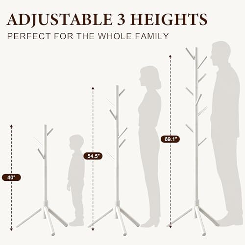 Wooden Coat Rack Freestanding - Image 4