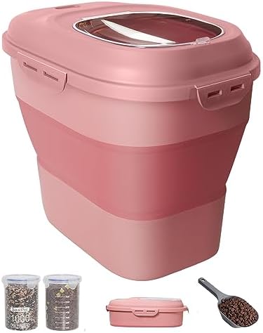 30-35Lbs Airtight Dog Food Storage Container,Collapsible Dog Food Container by DDMOMMYCOLLAPSIBLEFOODSTORAGECONTAINERFAMILY