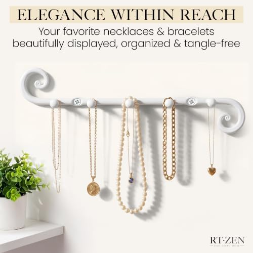 RTZEN Farmhouse Small Key Holder for Wall, Wrought Iron Wall Mount Rack - Image 6