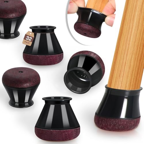 YOZON Chair Leg Floor Protectors Silicone Caps Felt Strengthen Bottom by DesignedtoProtectMadetoBelong